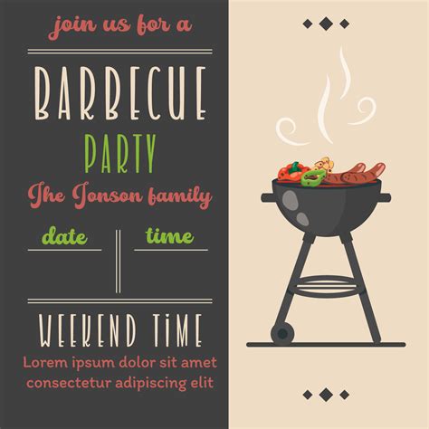 bbq text invite